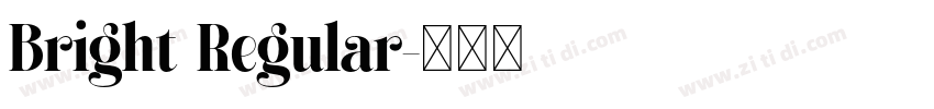 Bright Regular字体转换